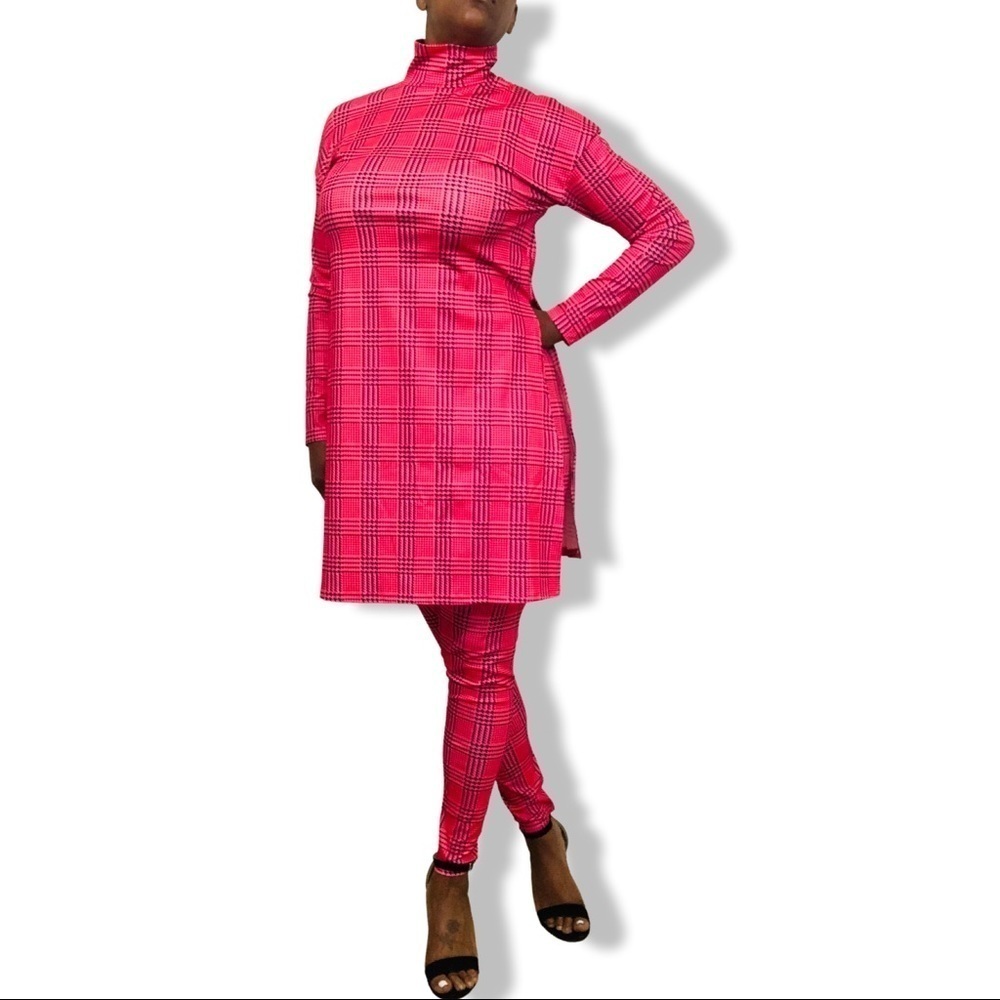 $10 2 PIECE HOUNDSTOOTH PRINTED SET - Picture 6 of 16